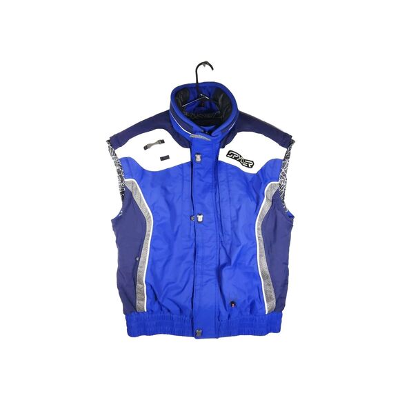 Spyder Men's Entrant Dermizax EV Large Blue Insulated FullZip Snowboarding Vest - Picture 1 of 13